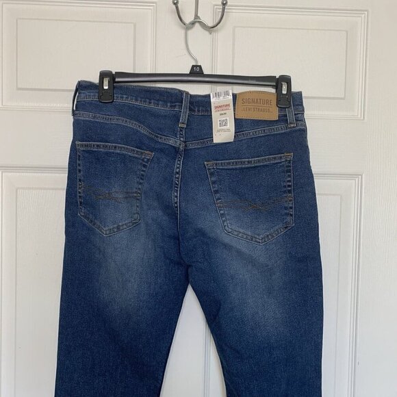 Men's Levi Strauss Signature Slim Fit Straight Leg Stretch Jeans Size 32x30 NWT - Picture 6 of 11